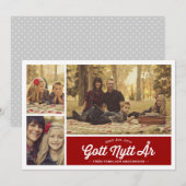 God Jul och Gott Nytt År hälsning (Front/Back)