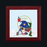 God Jul Swedish Gnomes Gift Box<br><div class="desc">Christmas themed gnome keepsake box to store your favorite pieces of jewellery</div>
