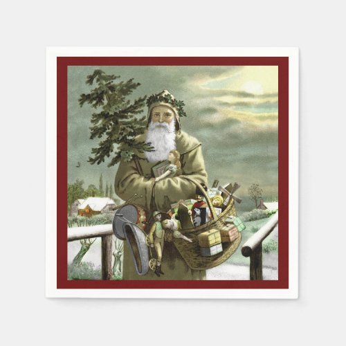 God Jul Swedish Santa Paper Napkins