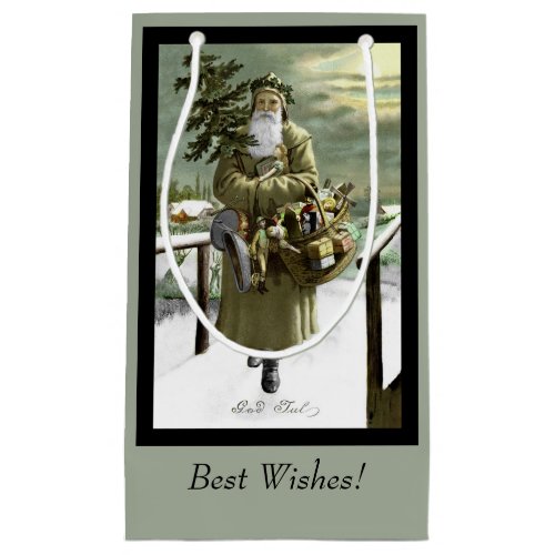 God Jul Swedish Santa Small Gift Bag