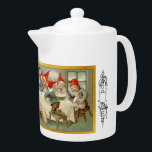God Jul - Swedish Tea Pot 5<br><div class="desc">By "Jenny Eugenia Nyström (born June 13 or June 15, 1854 in Kalmar, Sweden; died January 17, 1946 in Stockholm) was a painter and illustrator who is mainly known as the person who created the Swedish image of the jultomte on numerous Christmas cards and magazine covers, thus linking the Swedish...</div>