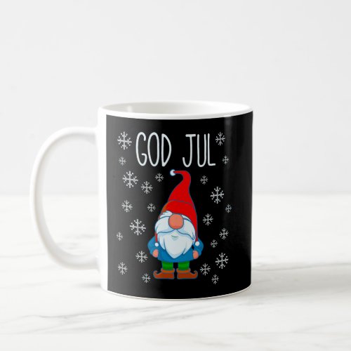 God Jul Swedish Tomte Gnome Scandinavian Merry Chr Coffee Mug