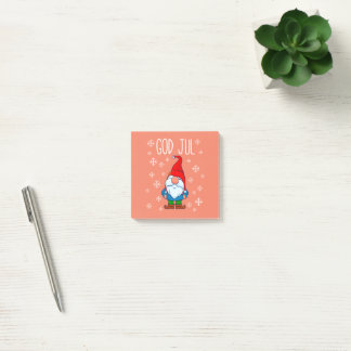 God Jul, Swedish Tomte Gnome, Scandinavian Merry Post-it Notes
