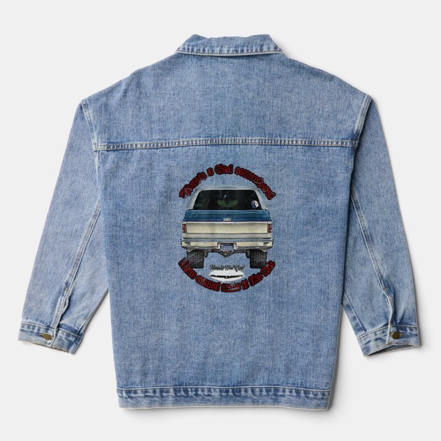 God,k5,c10,jimmy,squarebody Truck,dually,blazer,si Denim Jacket (Back)