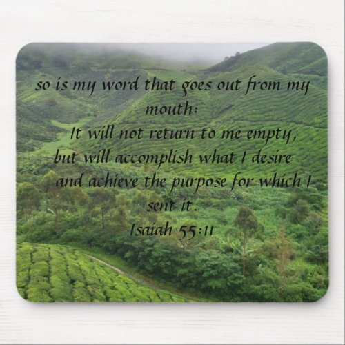 God keeps his promises bible verse mousepad