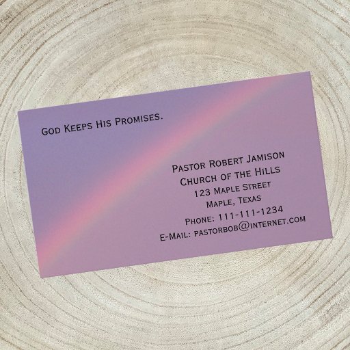 Customizable God Keeps His Promises Religious Business Card