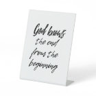 God knows the end - poster