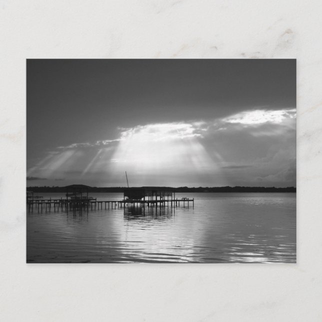 God Left A Light On For You Postcard (Front)