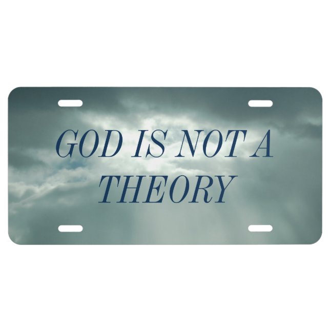 GOD LICENSE PLATE (Front)
