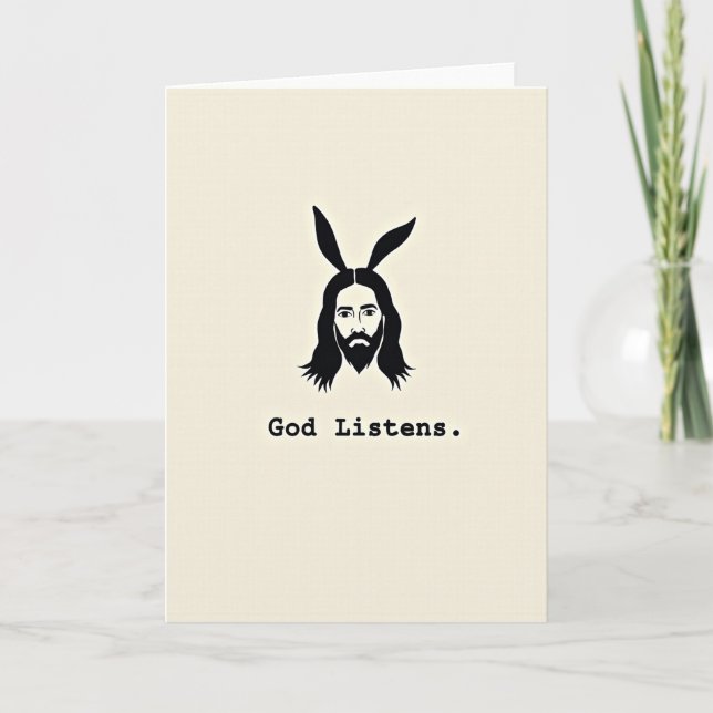 God Listens Illustrated Art Card (Front)