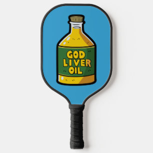 God liver oil pickleball paddle