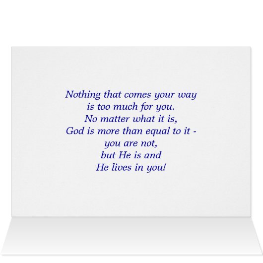 God lives in you! (Inside Horizontal (Top))