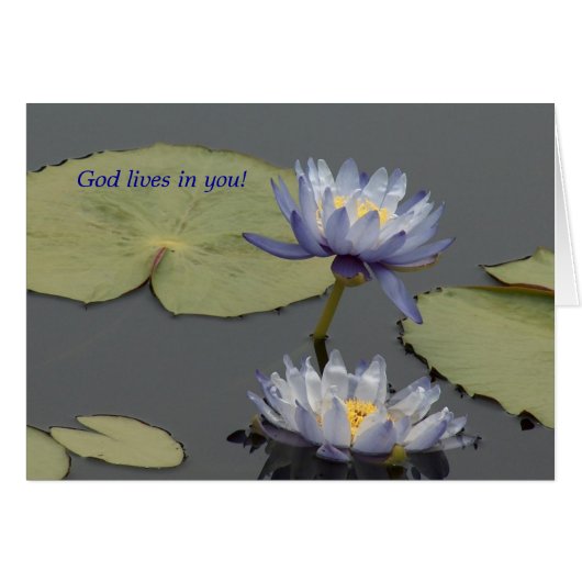 God lives in you! cards (Front Horizontal)