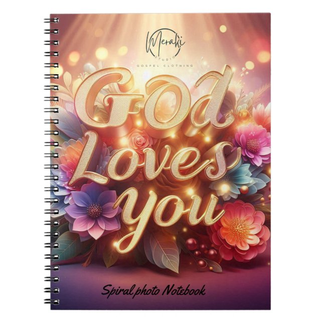 God love you Spiral Photo Notebook (Front)