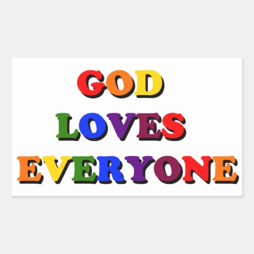 God Loves Everyone Stickers