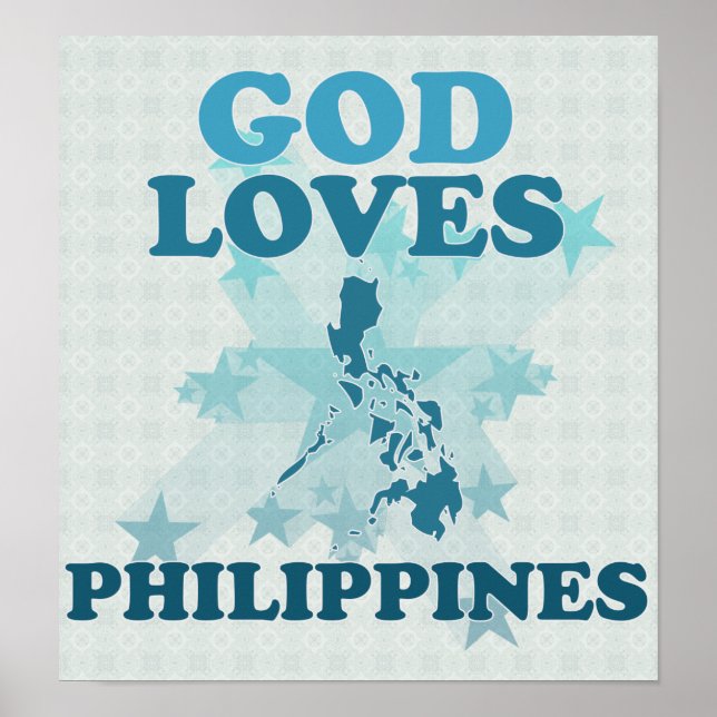God Loves Philippines Poster (Front)
