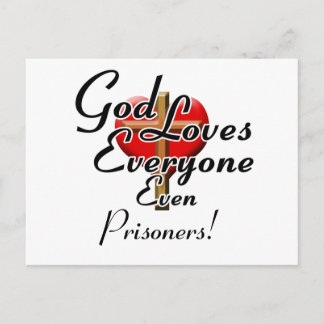 God Loves Prisoners! Postcard