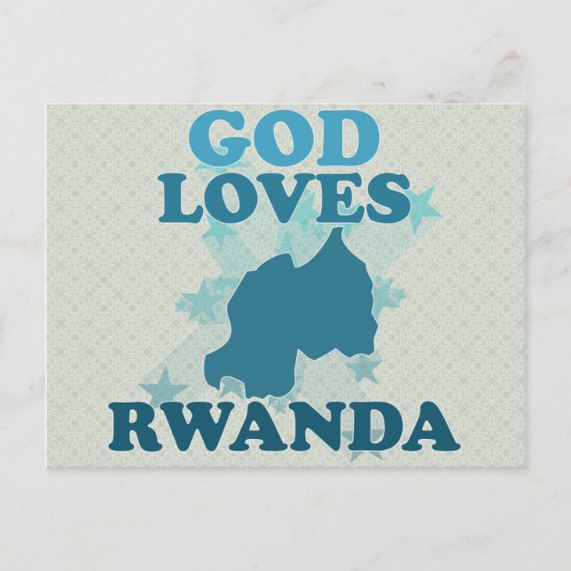 God Loves Rwanda Postcard (Front)