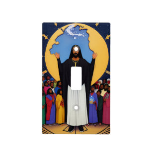 God Loves the World Christian Light Switch Cover