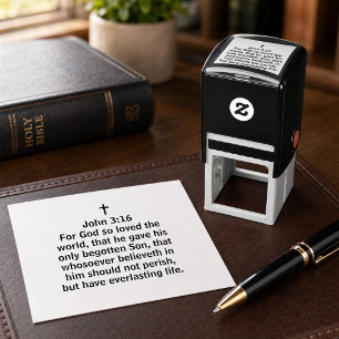 God loves the world John 3:16 Self-inking Stamp
