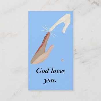 God Loves You  Energy And Multi-racial Hands Cards by Cherylsart at Zazzle