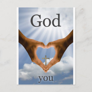 God Loves You Postcard