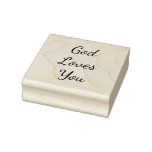 God Loves You Rubber Stamp