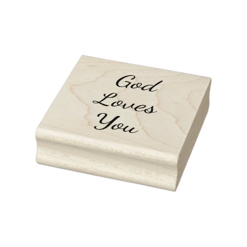 God Loves You Rubber Stamp