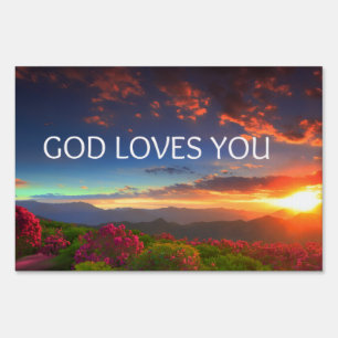 God Loves You Sign