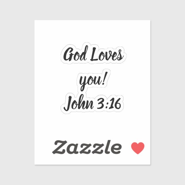 God Loves you! Sticker (Sheet)