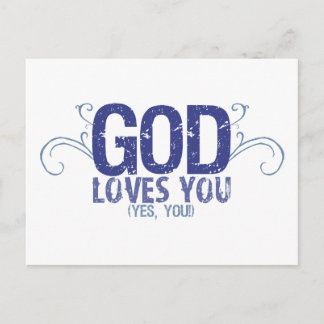 God Loves You (yes, you!) Postcard