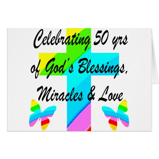 GOD LOVING 50TH CARDS (Front Horizontal)