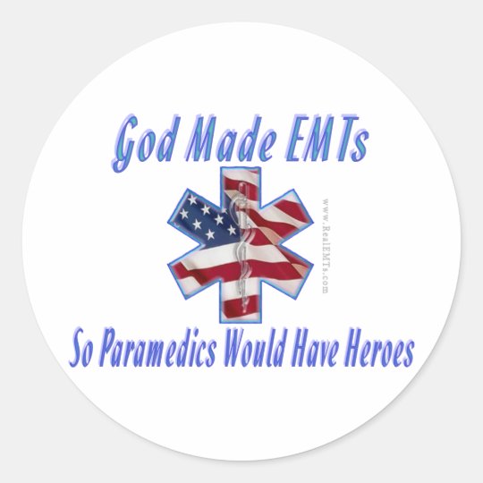 God Made EMTs Sticker