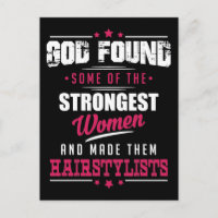 God Made HairStylists Hilarious Profession Design