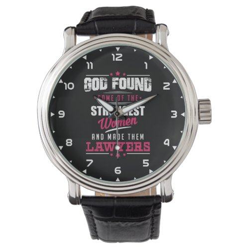 God Made Lawyers Hilarious Profession Design Watch