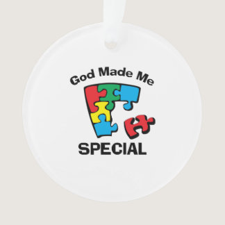 God made me Special Ornament