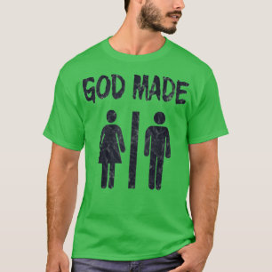 God Made Men Women Funny Christian Tank Top 