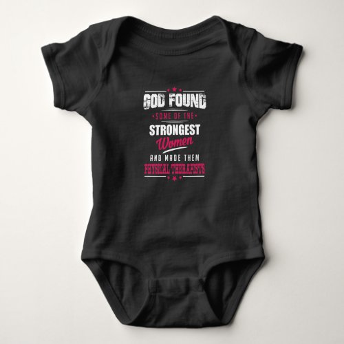 God Made Physical Therapists Hilarious Profession Baby Bodysuit
