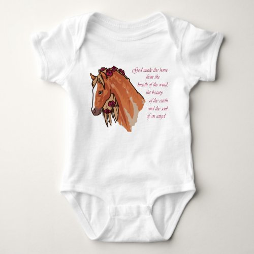 God Made the Horse Baby Bodysuit