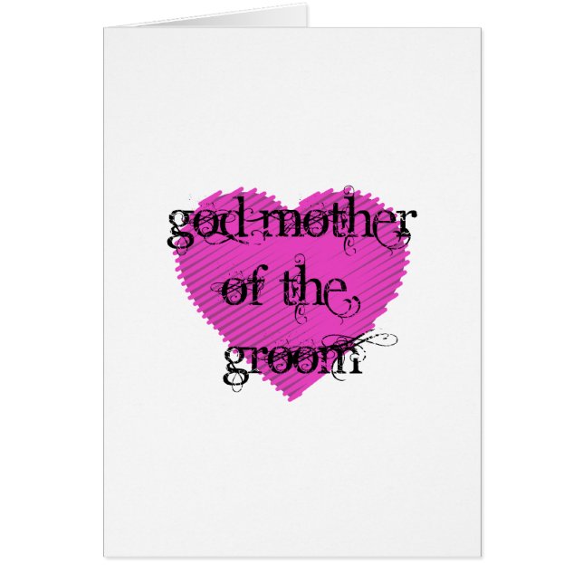 God Mother of the Groom Cards (Front)