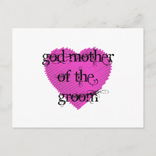 God Mother of the Groom Postcard