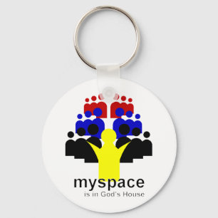 God MySpace Keychain