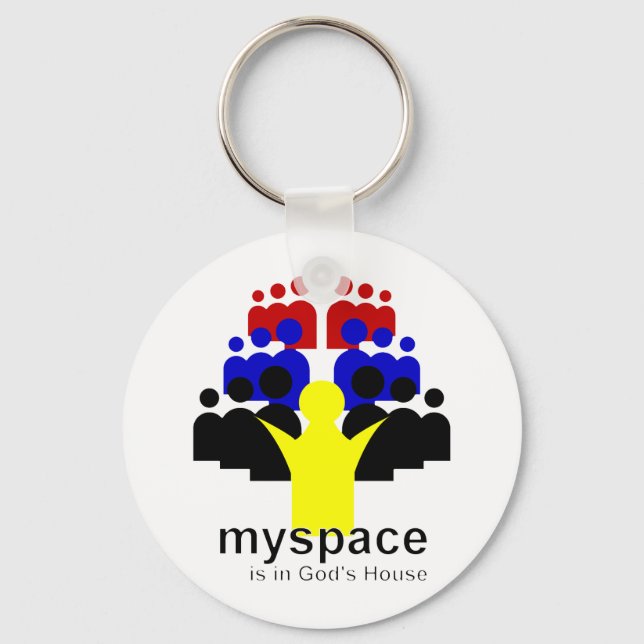 God MySpace Keychain (Front)