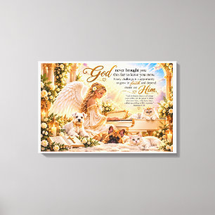 God Never Brought You This Far Romans 8:28 Chris Canvas Print