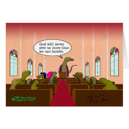 God Never Gives Us More Than We Can Handle Cards (Front Horizontal)