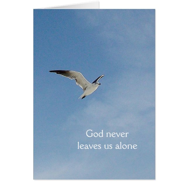"God never leaves..." Cards (Front)