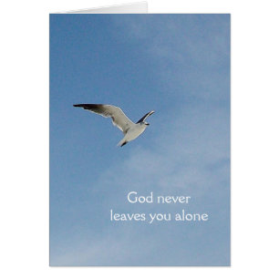 "God never leaves..." Cards