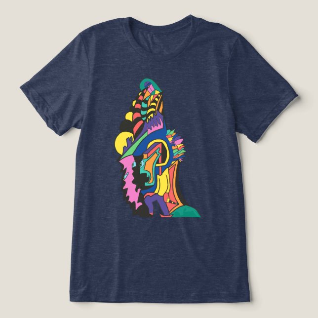 God of Color Tri-Blend Shirt (Design Front)