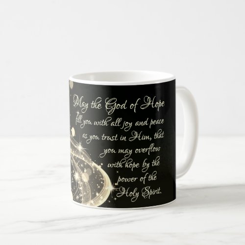 God of Hope Romans 1513 Bible Verse Coffee Mug