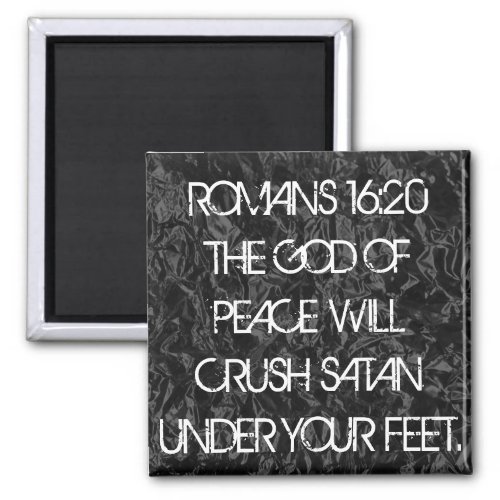 God of Peace bible verse Romans 1620 Magnet
